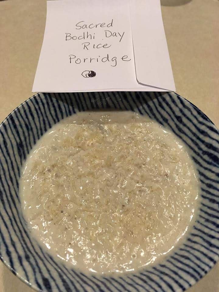 Bodhi Day rice and milk