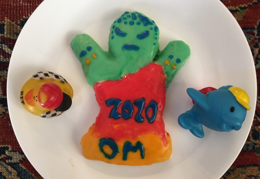 Raku cookie of the Buddha for Christmas 2020.