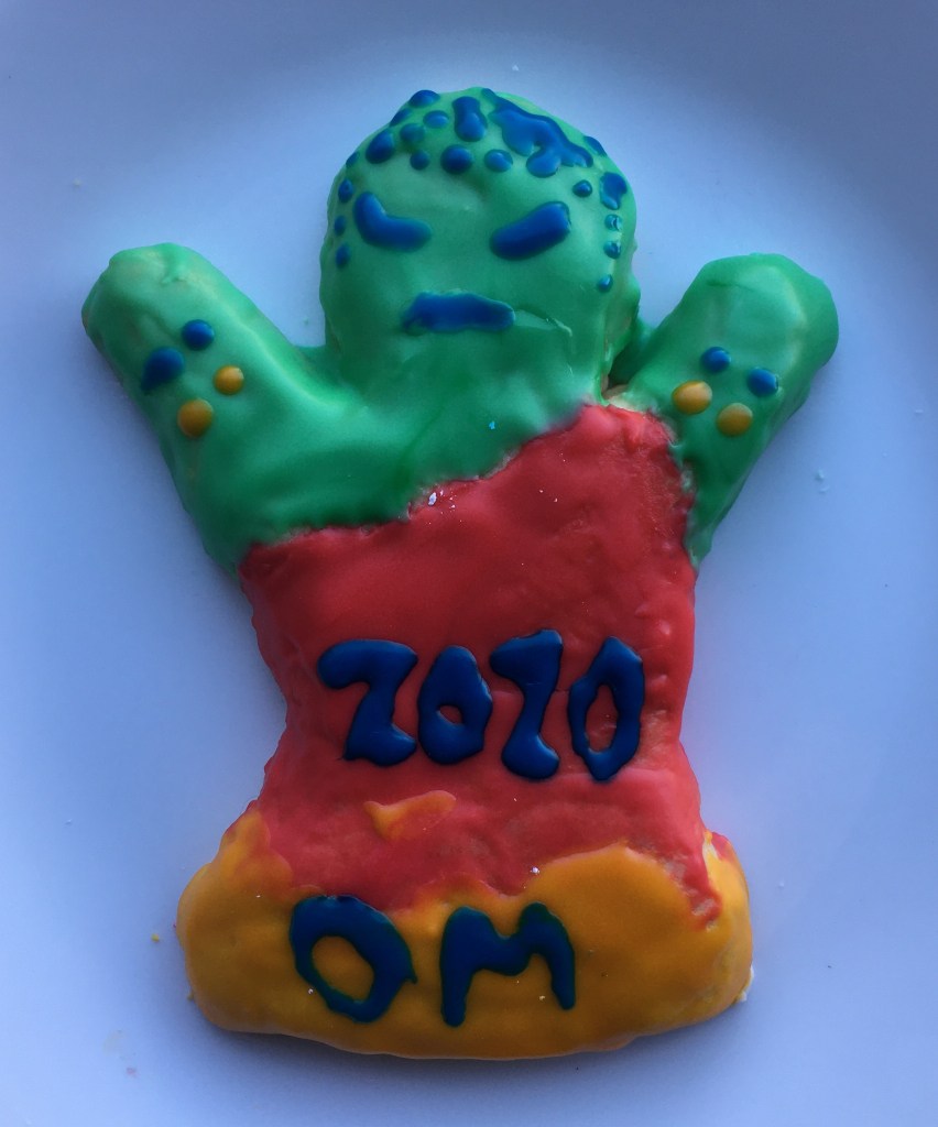 Raku cookie of the Buddha for Christmas 2020.